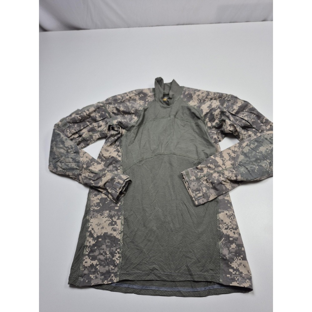 Massif Army Combat Shirt Mens Medium Green Long Sleeve Tactical Base Layer